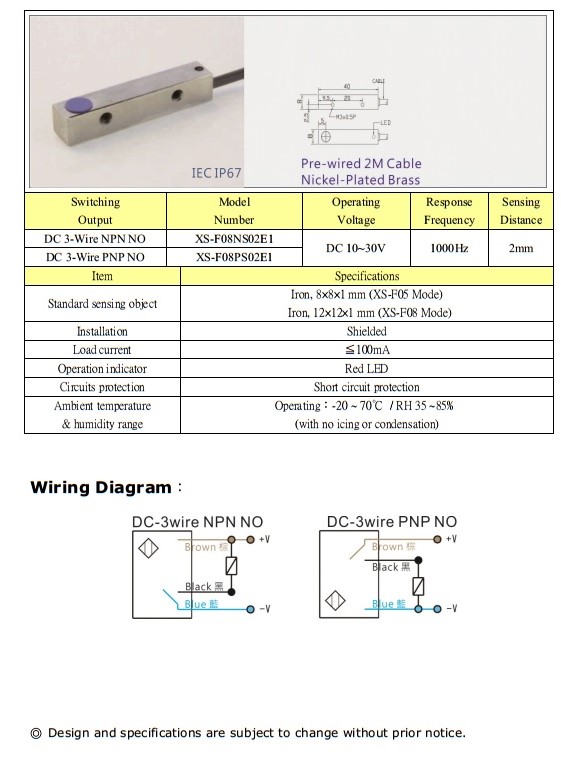 Cảm biến tiệm cận KFPS TL series (Sao chép)